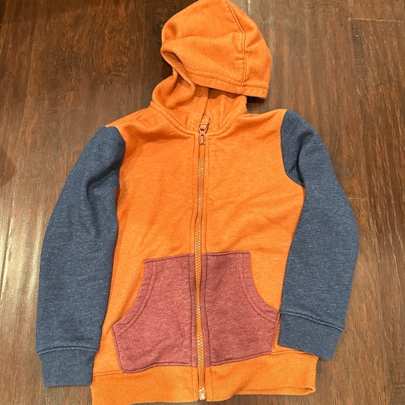 Cat & Jack Other - Toddlers Cat&Jack Orange and Navy Blue Hoodie